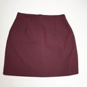 Charlotte Russe  Women Small Burgundy Mini Skirt Photo 1