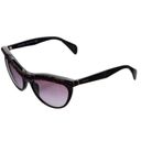 Prada cat eye wayfarer tortoise shell gradient sunglasses purple gem Photo 4