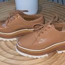 ALDO Chunky platform tan brown patent‎ leather Oxford shoes 6.5  Photo 0