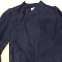 Chico's Faux suede navy jacket size 8/10 Photo 3