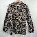 cj banks  Corduroy Leaves Print all over Front Button Closure Jacket Size 3X Photo 0