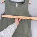 Lungo L’arno Lungo L'Arno Linen Dress Womens Medium Green Beach Summer Popover Casual Shift Photo 6