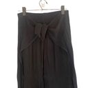 Kona Sol  Black Wide Leg Double Slit Beach Coverup Pants Women Sz M Photo 3