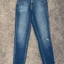 KanCan USA Kancan High Waisted Distressed Cropped Jeans Size 3 frayed skinny denim 25W Photo 1