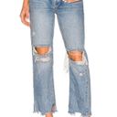 Free People  We The Free Women’s Sz 27 High Rise Distressed Straight Leg Jeans Photo 1