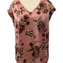 New York & Co. 7th avenue by Pink floral shirt sleeve top Photo 0