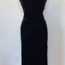 Rhapsody Vintage 90’s Solid Black Velvet Full Length Prom Dress Photo 0