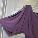 Jessica Simpson  Purple Scoop Neck Slit Sleeve Aline Dress S Photo 3