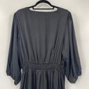 City Chic  Dress Fit & Flare V Neck Surplice Faux Wrap NEW Black Plus Womens 20 Photo 4