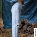 Playboy PacSun Blue  Distressed Cloud Ten V Dip Rise Boyfriend Jeans 25 Photo 2