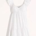 Abercrombie & Fitch Women's Ruched Flutter Sleeve Mini Dress Photo 0