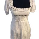 Jessica Simpson New NWT Small S crochet square neck white dress western cowgirl  Photo 0