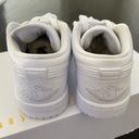 Nike New  Air Jordan 1 Low Triple White Photo 8