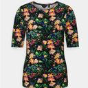 Ted Baker NWT  Black Donisha Printed Floral Top Size 2(US Size 4-6) Photo 1