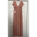 Birdy Grey  Hannah Empire Bridesmaid, Formal, Prom, Dusty Rose Dress Gown Size M Photo 3