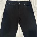 Polo  Ralph Lauren zippers straight leg black jeans, XL 98% cotton  2% elastane Photo 3