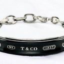 Tiffany & Co. Titanium Silver 925 Galaxy 1837 Collection ID Chain Link Bracelet Photo 0