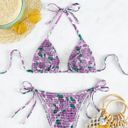 SheIn Floral Bikini Top Photo 1