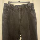 Bill Blass ❤️‍🔥Women’s Vintage  Mom Jeans with Pleats Black Size 14 Petite Photo 3