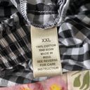 Studio West Cotton Gingham 3/4 Sleeve Blouse Photo 3