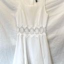 Divided H&M  | Lace Fit & Flare Dress with Appliqué Waist | White | Size: 2 Photo 0