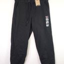 Levi's  Womens Medium Black Meteorite Off Duty Jogger Elastic Waist Tie Cuffs NWT Photo 0