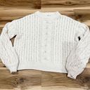 The Moon  and Madison Cable Knit Crewneck Sweatshirt Women’s XS Photo 0