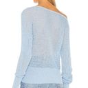 Song of style Jennifer Off Shoulder Sweater in blue Size XS Photo 7