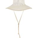 Lele Sadoughi  Straw Checkered Hat in White Washed New as-is Womens Western Photo 2