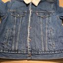 Levi's  Womens EX-BOYFRIEND SHERPA TRUCKER JACKET sz M Oversized Photo 5