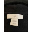 J.Jill  black long pocket front cardigan lp Photo 3