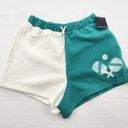 Grayson Threads  Women's Size XS Lounge Sweat Fleece Shorts Green White Photo 0