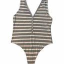 American Apparel NEW  Striped Thong Bodysuit Photo 0