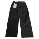 Everlane  The Way-High Straight Leg Raw Hem Jeans Coal Black Size 27 Long Photo 1