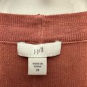 J.Jill  Dip Dyed Peach Sunset Cardigan Size 3X V Neck Button Ombré NWT Photo 2