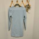 Reformation Baby Blue Smocked Ruched Bodycon Dress M Photo 3