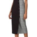 Fame and Partners Fame‎ & Partners Everly Midi Dress V Neck Black & Gray Size 0 Photo 0