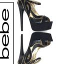 Bebe  Black and Gold Heels Size 7 Photo 1