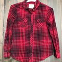 Arizona Jeans Arizona red and black flannel button down shirt Photo 0