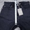 Everlane  The Rigid Way High Denim Jean Shorts High Rise Button Fly Black Size 28 Photo 7