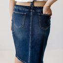 Gap  Jeans Vintage Dark Wash Denim Straight Skirt 10 Photo 8