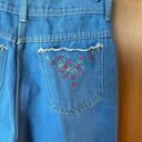 Unique Vintage Vintage 1970’s Jeans With Floral Embroidered Pockets Photo 2