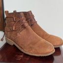 Teva De La Vina Dos Shorty Brown Leather Drawstring Ankle Boot 8.5 Photo 3