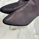 Qupid  Faux Leather Grey Purple Shimmer Ankle Boots Size 10 Photo 2