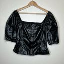 Lost + Wander NWT  Black Onyx Square Neck Top Photo 1