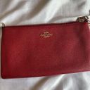 Coach  F57465 Wristlet/Wallet Clutch Leather Large Bright Pink/Red No Wrist Strap Photo 9