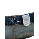 Time And Tru  High Rise Jean Shorts Denim Summer Vacation Beach Coastal Classic Photo 3