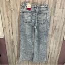 SO NWT  Acid Wash High Rise Wide Leg Jeans Photo 4