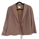 Mango  Wool Blend Tie Front Blazer Sz 12 Photo 0