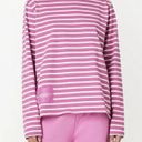 Marc Jacobs  The Striped T-Shirt in Cyclamen Pink Multi in Size XS Photo 1